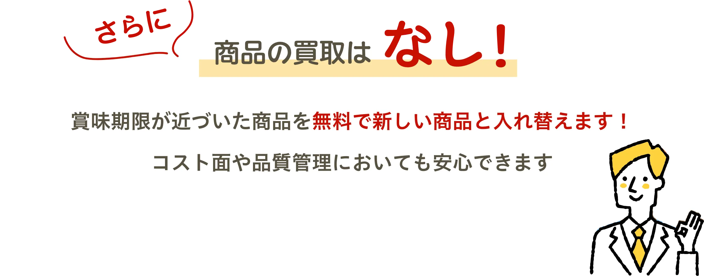 商品の買取はなし